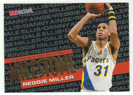 Reggie Miller - Indiana Pacers - Milestones (NBA Basketball Card) 1995-96 Hoops # 213 Mint