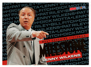 Lenny Wilkens - Atlanta Hawks - Milestones (NBA Basketball Card) 1995-96 Hoops # 216 Mint