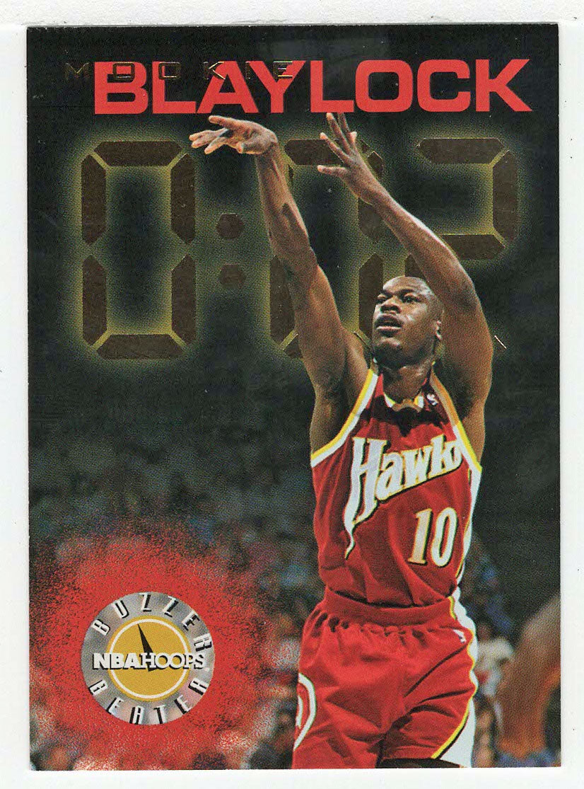 Mookie Blaylock - Atlanta Hawks - Buzzer Beaters (NBA Basketball Card) 1995-96 Hoops # 219 Mint