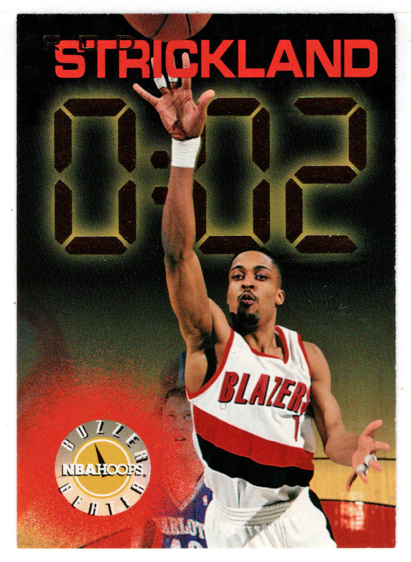 Rod Strickland - Portland Trail Blazers - Buzzer Beaters (NBA Basketball Card) 1995-96 Hoops # 227 Mint