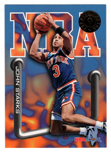 John Starks - Tim Legler - Pipeline (NBA Basketball Card) 1995-96 Hoops # 232 Mint