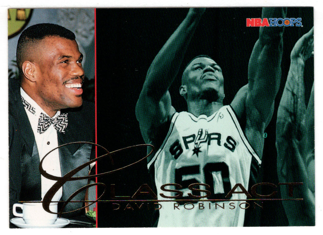 David Robinson - San Antonio Spurs - Class Act (NBA Basketball Card) 1995-96 Hoops # 242 Mint