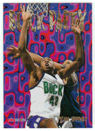 Vin Baker - Milwaukee Bucks - Block Party (NBA Basketball Card) 1995-96 Hoops # 11 Mint