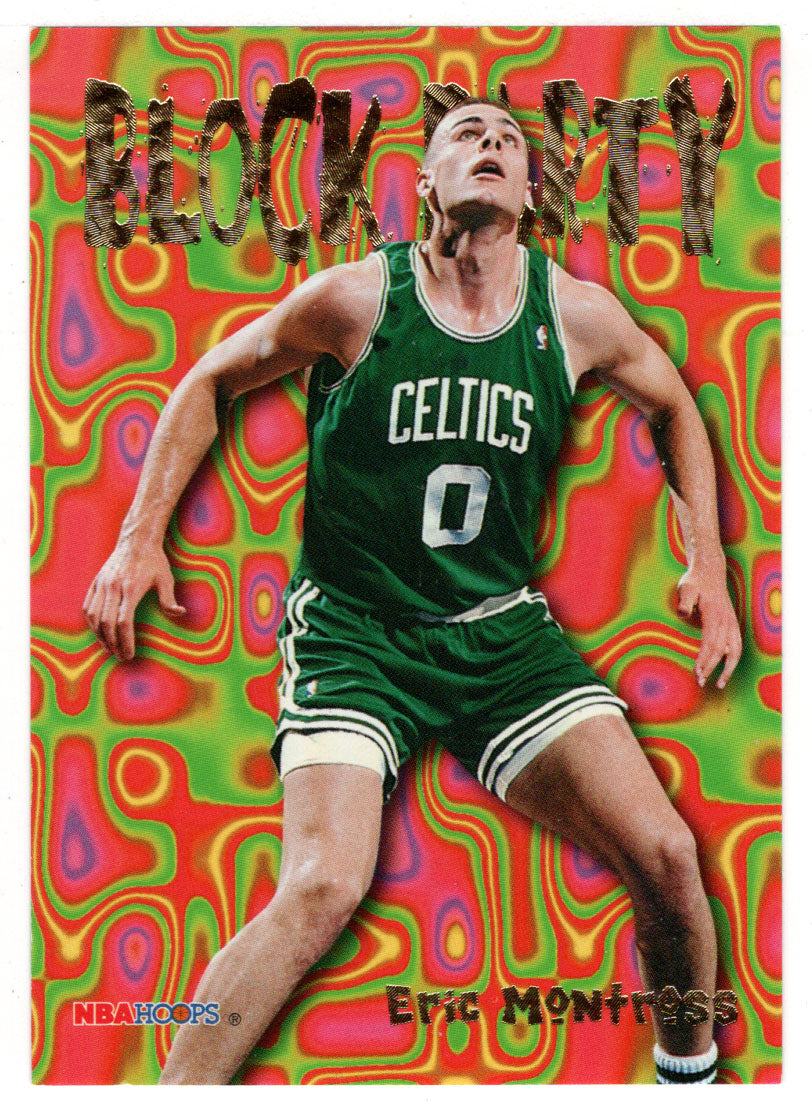 Eric Montross - Boston Celtics - Block Party (NBA Basketball Card) 1995-96 Hoops # 16 Mint