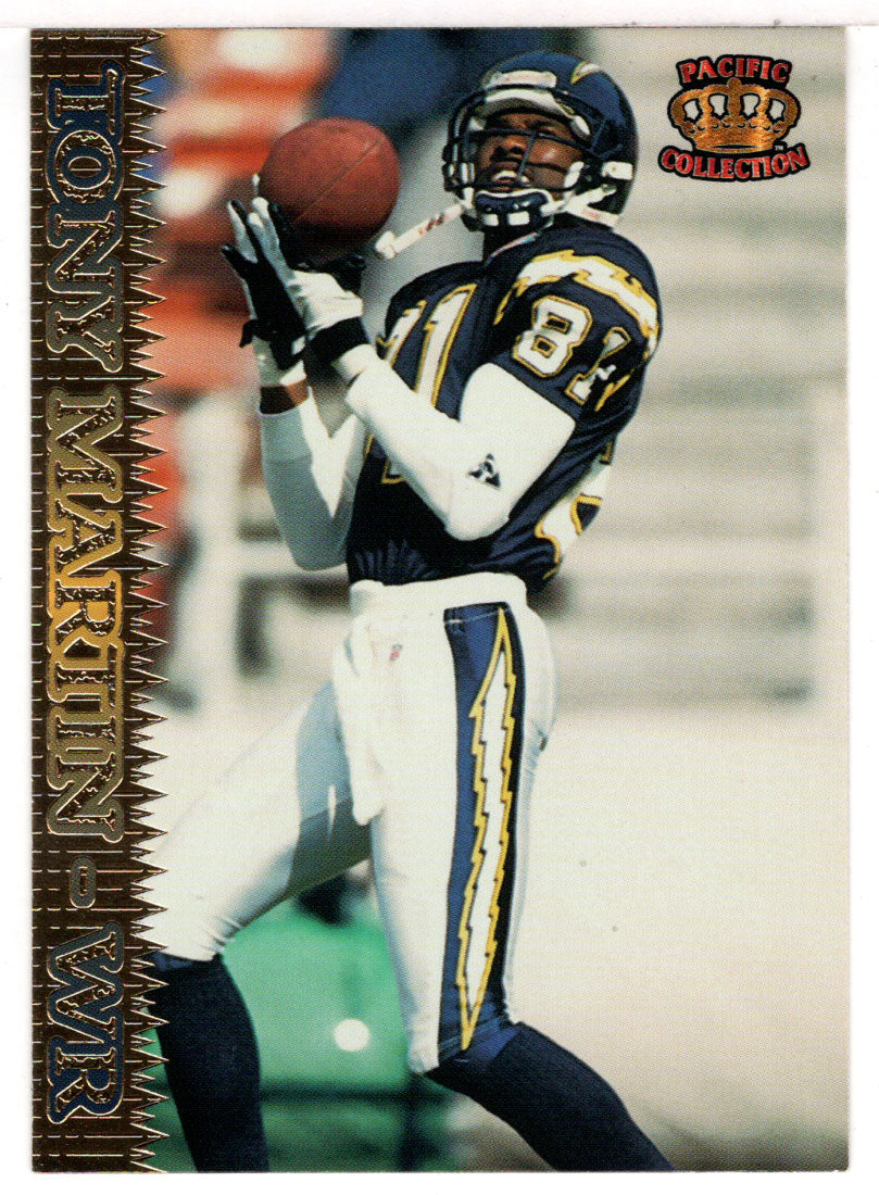 Tony Martin - San Diego Chargers (NFL Football Card) 1995 Pacific # 76 Mint