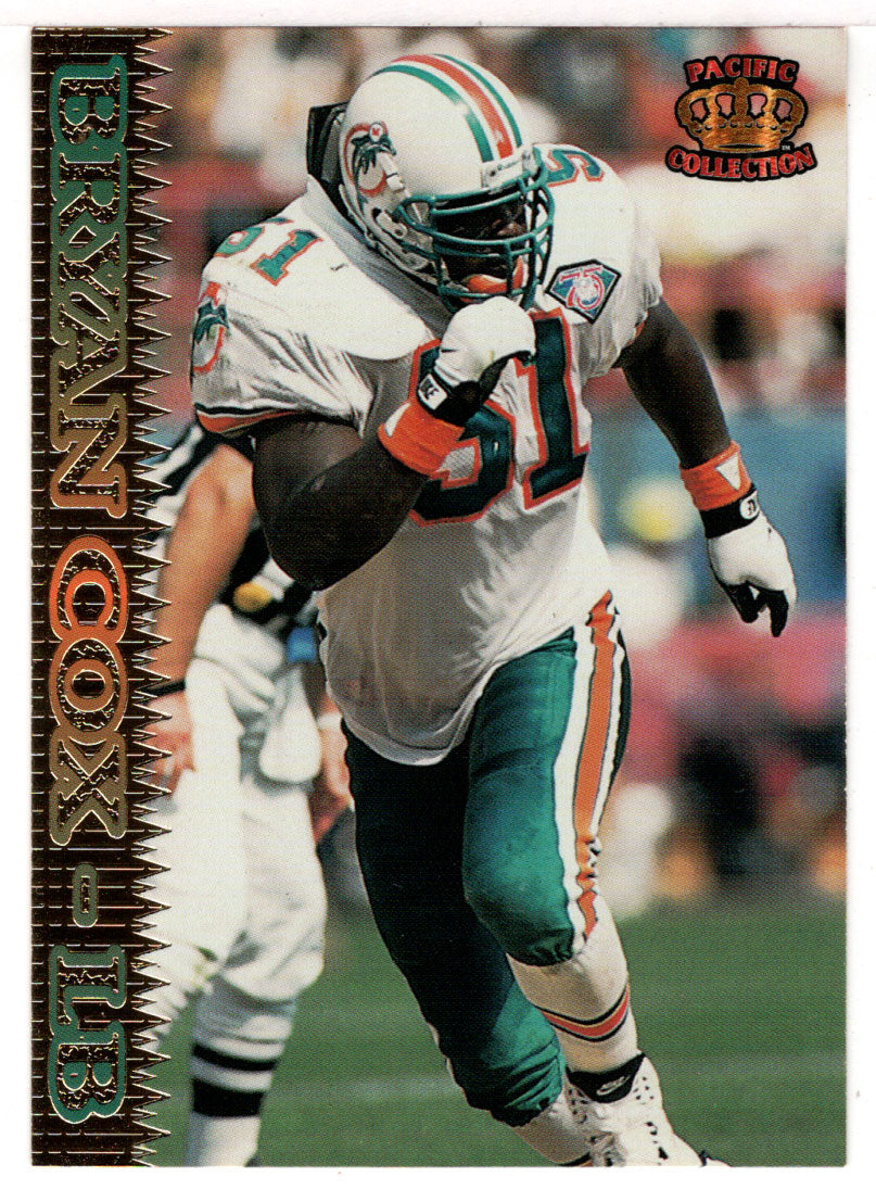 Bryan Cox - Miami Dolphins (NFL Football Card) 1995 Pacific # 104 Mint