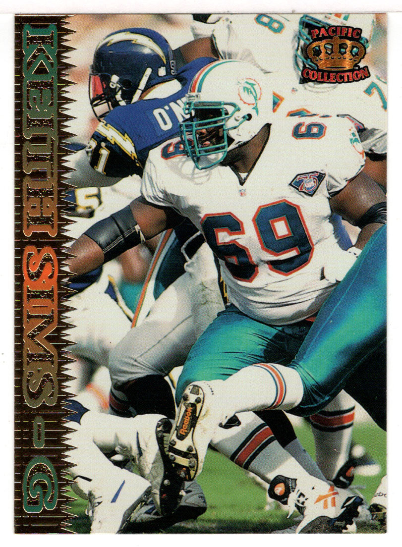 Keith Sims - Miami Dolphins (NFL Football Card) 1995 Pacific # 112 Mint