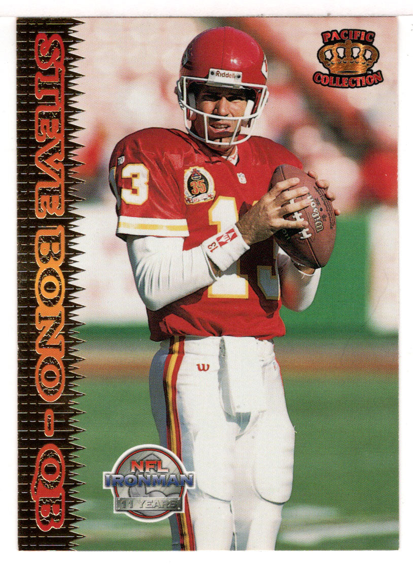 Steve Bono - Kansas City Chiefs (NFL Football Card) 1995 Pacific # 166 Mint