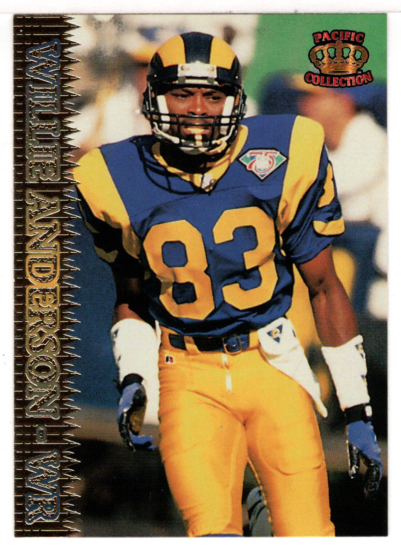 Willie Anderson - St. Louis Rams (NFL Football Card) 1995 Pacific # 387 Mint