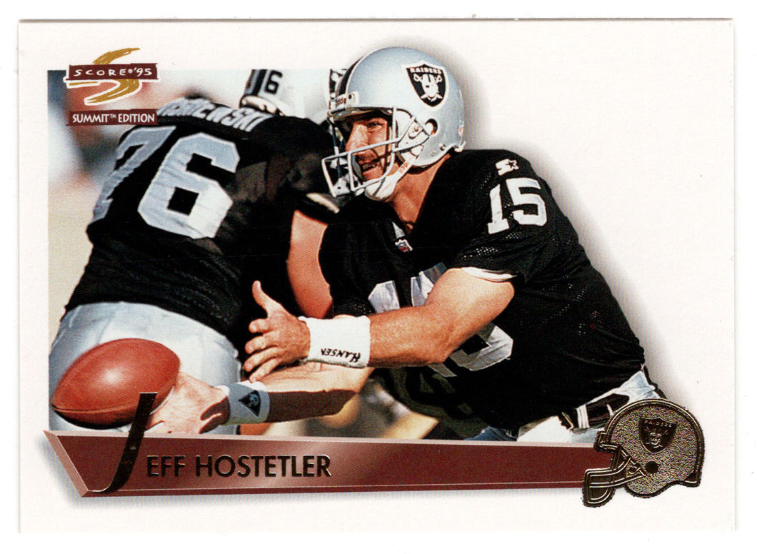 Jeff Hostetler - Oakland Raiders (NFL Football Card) 1995 Score Summit # 93 Mint