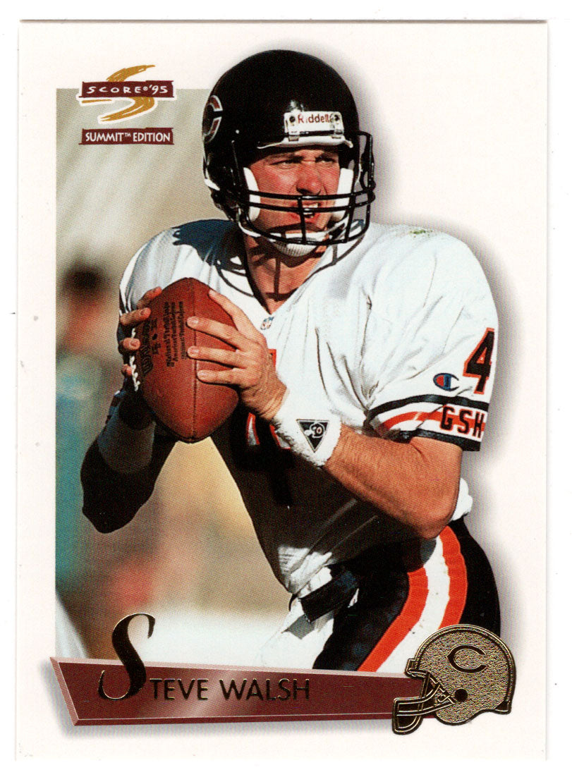 Steve Walsh - Chicago Bears (NFL Football Card) 1995 Score Summit # 120 Mint