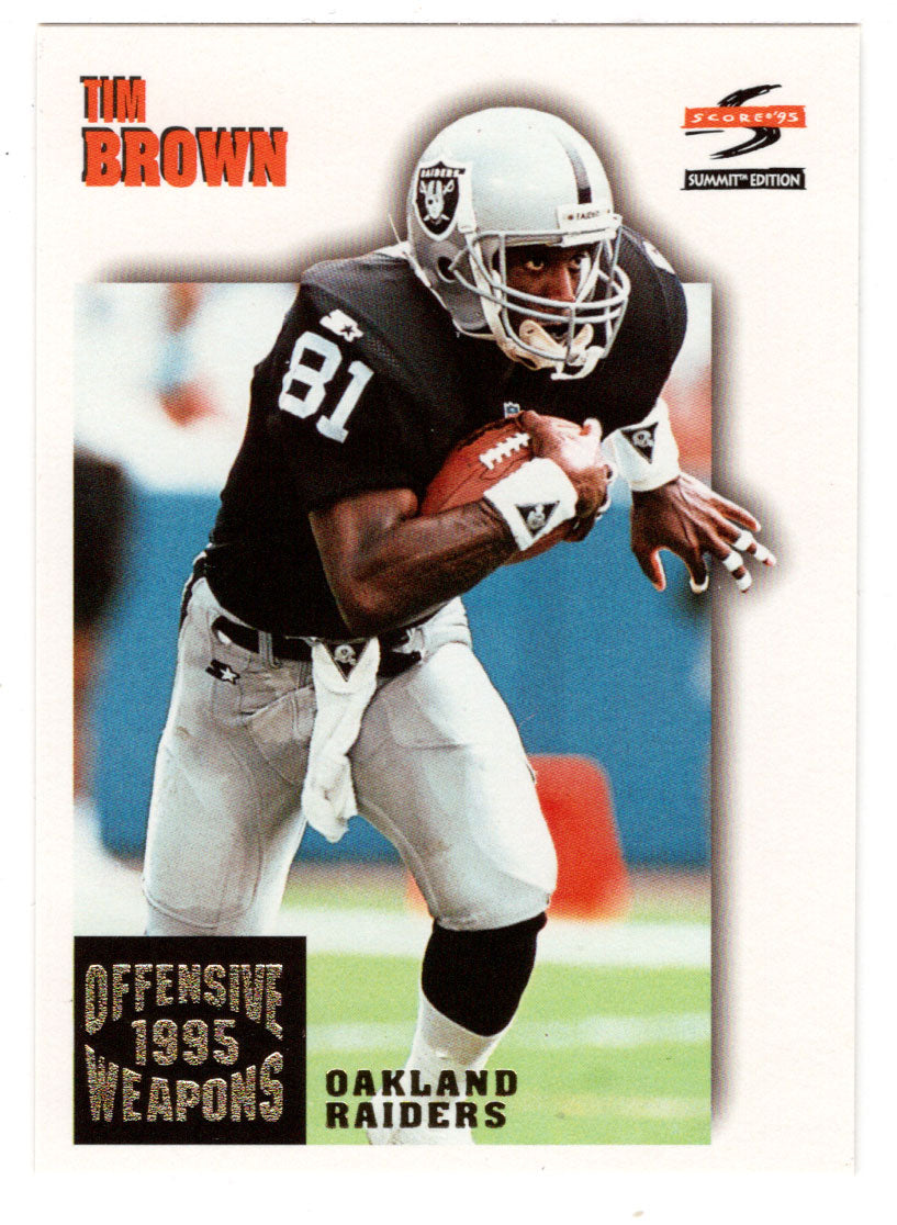 Tim Brown - Oakland Raiders - Offensive Weapons (NFL Football Card) 1995 Score Summit # 178 Mint