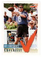 Checklist # 5 - Troy Aikman - Dallas Cowboys (NFL Football Card) 1995 Score Summit # 198 Mint