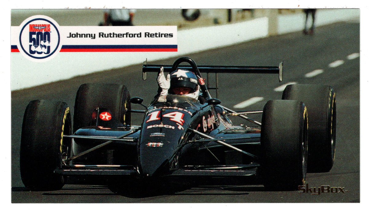 Johnny Rutherford Retires (Indy Racing Card) 1995 SkyBox Indy 500 # 16 ...
