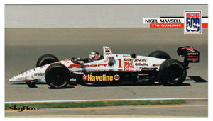 Nigel Mansell with Car (Indy Racing Card) 1995 SkyBox Indy 500 # 25 Mint