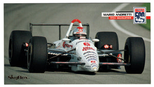 Mario Andretti with Car (Indy Racing Card) 1995 SkyBox Indy 500 # 27 Mint