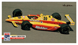 Scott Brayton with Car (Indy Racing Card) 1995 SkyBox Indy 500 # 41 Mint