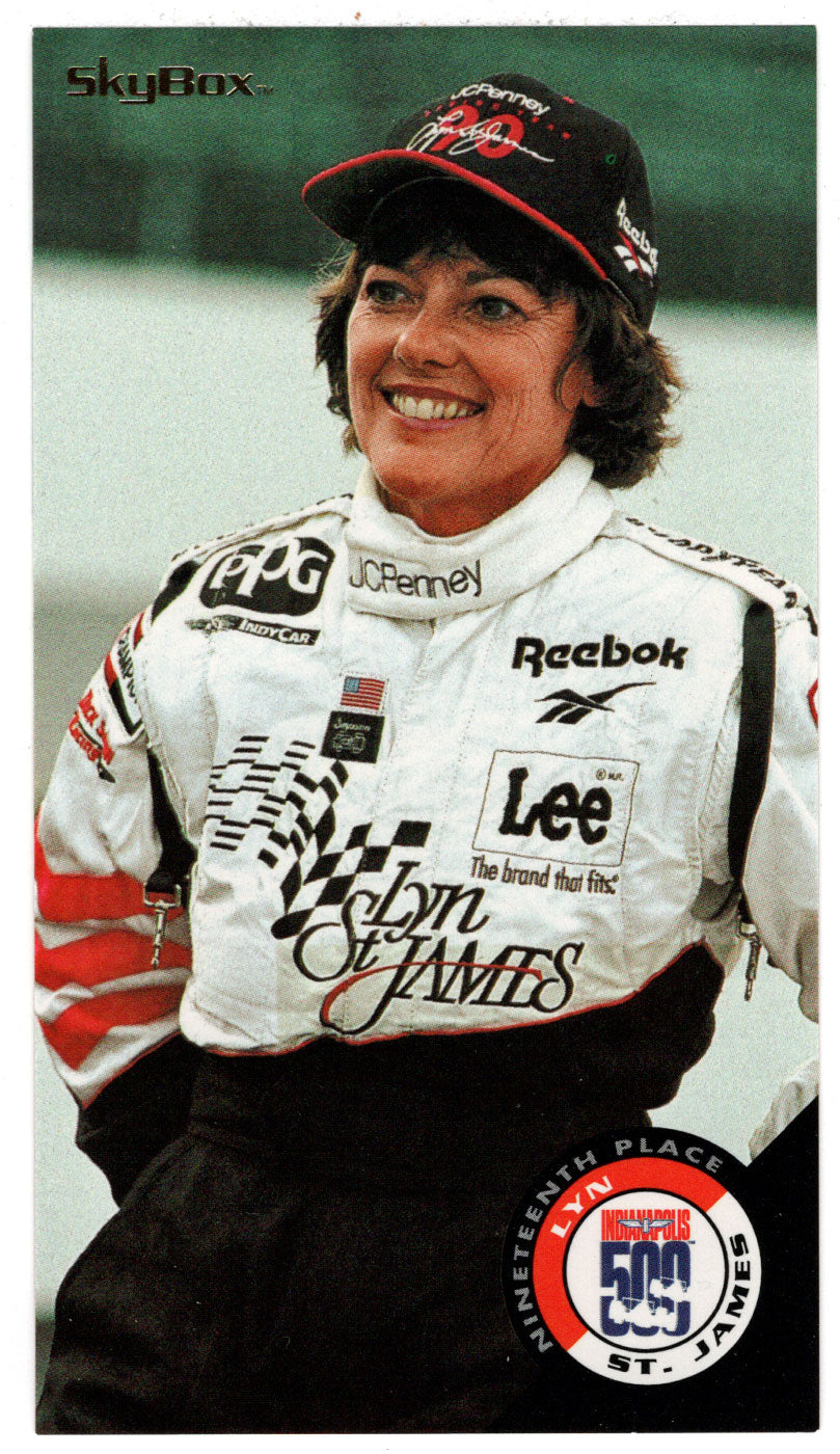 Lyn St. James - Race Facts (Indy Racing Card) 1995 SkyBox Indy 500 # 91 Mint