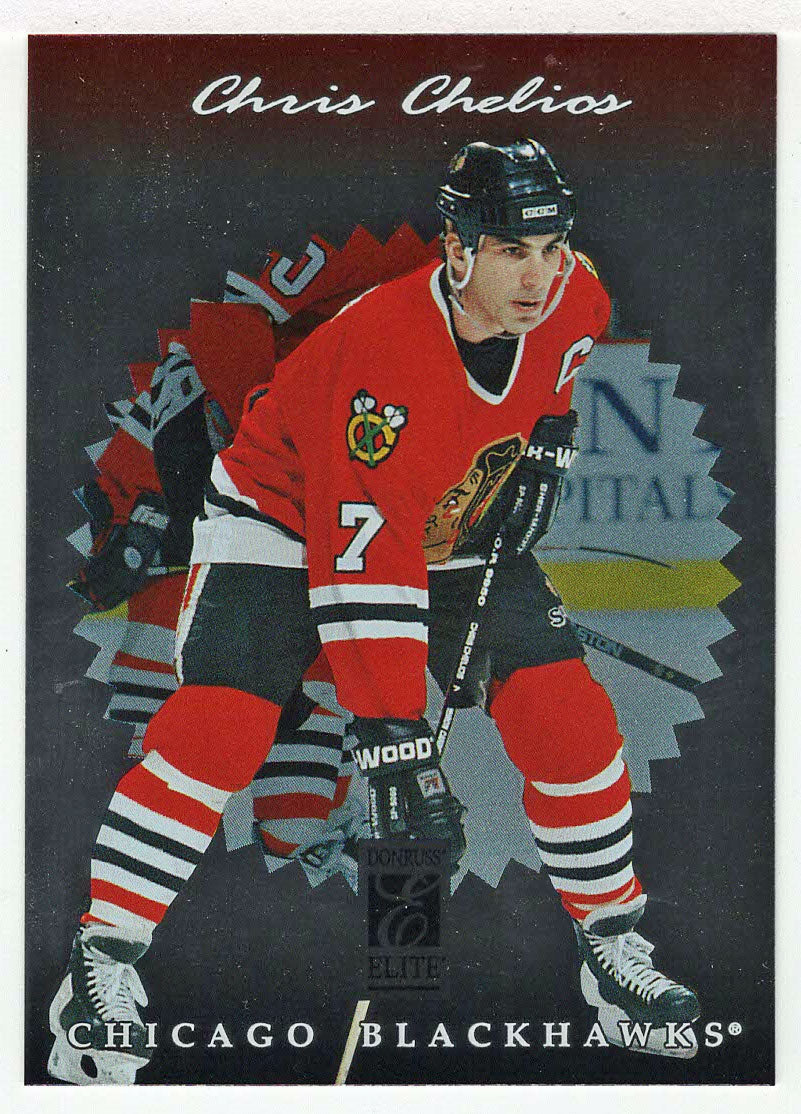 Chris Chelios - Chicago Blackhawks (NHL Hockey Card) 1996-97 Donruss Elite # 20 Mint