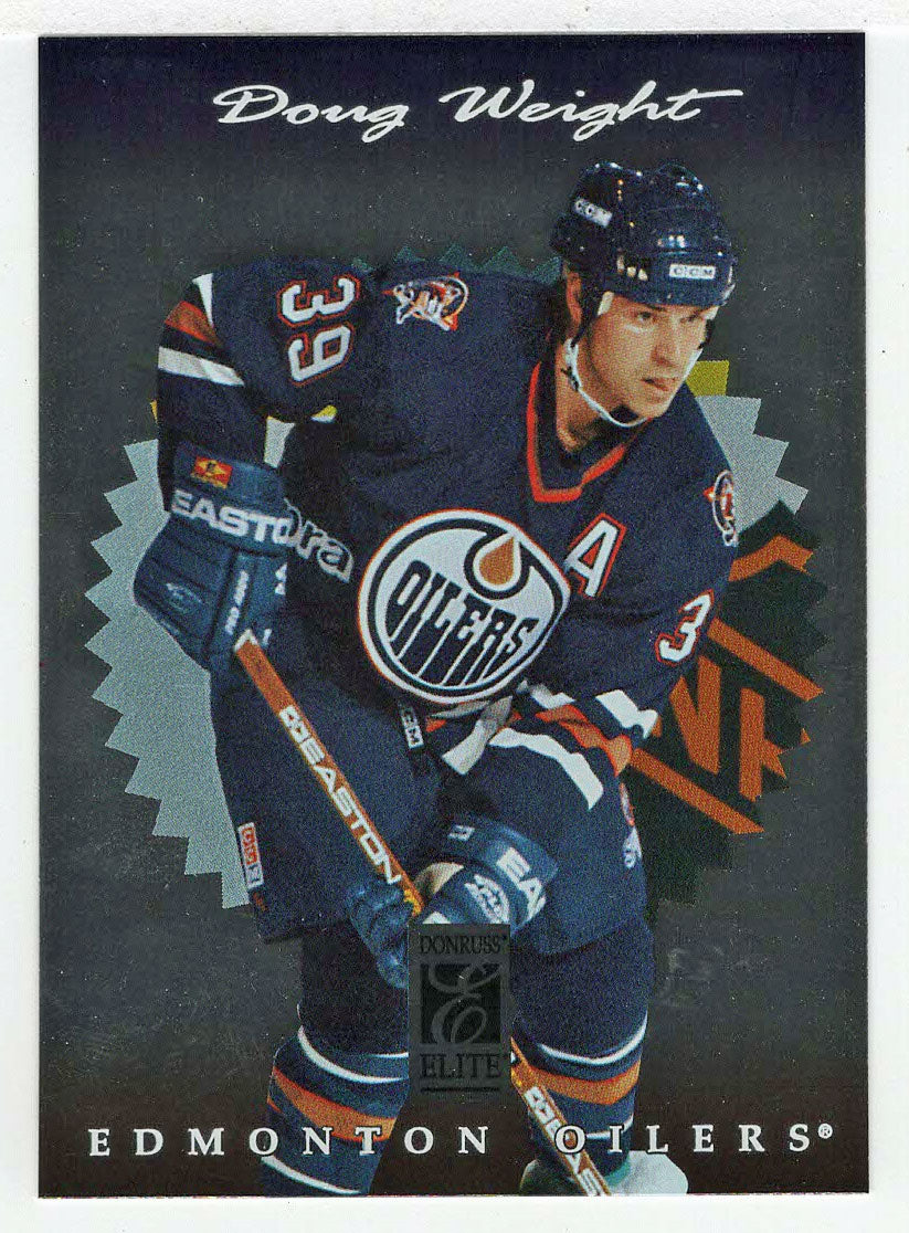 Doug Weight - Edmonton Oilers (NHL Hockey Card) 1996-97 Donruss Elite # 25 Mint