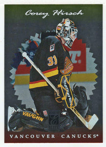 Corey Hirsch - Vancouver Canucks (NHL Hockey Card) 1996-97 Donruss Elite # 34 Mint