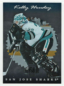 Kelly Hrudey - San Jose Sharks (NHL Hockey Card) 1996-97 Donruss Elite # 60 Mint