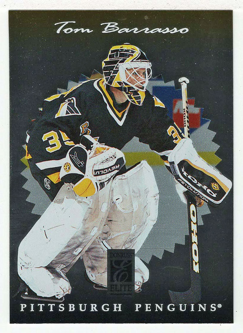 Tom Barrasso - Pittsburgh Penguins (NHL Hockey Card) 1996-97 Donruss Elite # 63 Mint