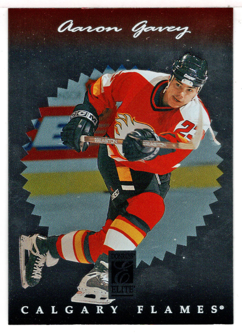 Aaron Gavey - Calgary Flames (NHL Hockey Card) 1996-97 Donruss Elite # 64 Mint