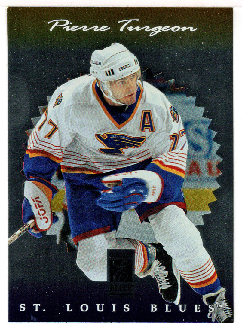 Pierre Turgeon - St. Louis Blues (NHL Hockey Card) 1996-97 Donruss Elite # 112 Mint