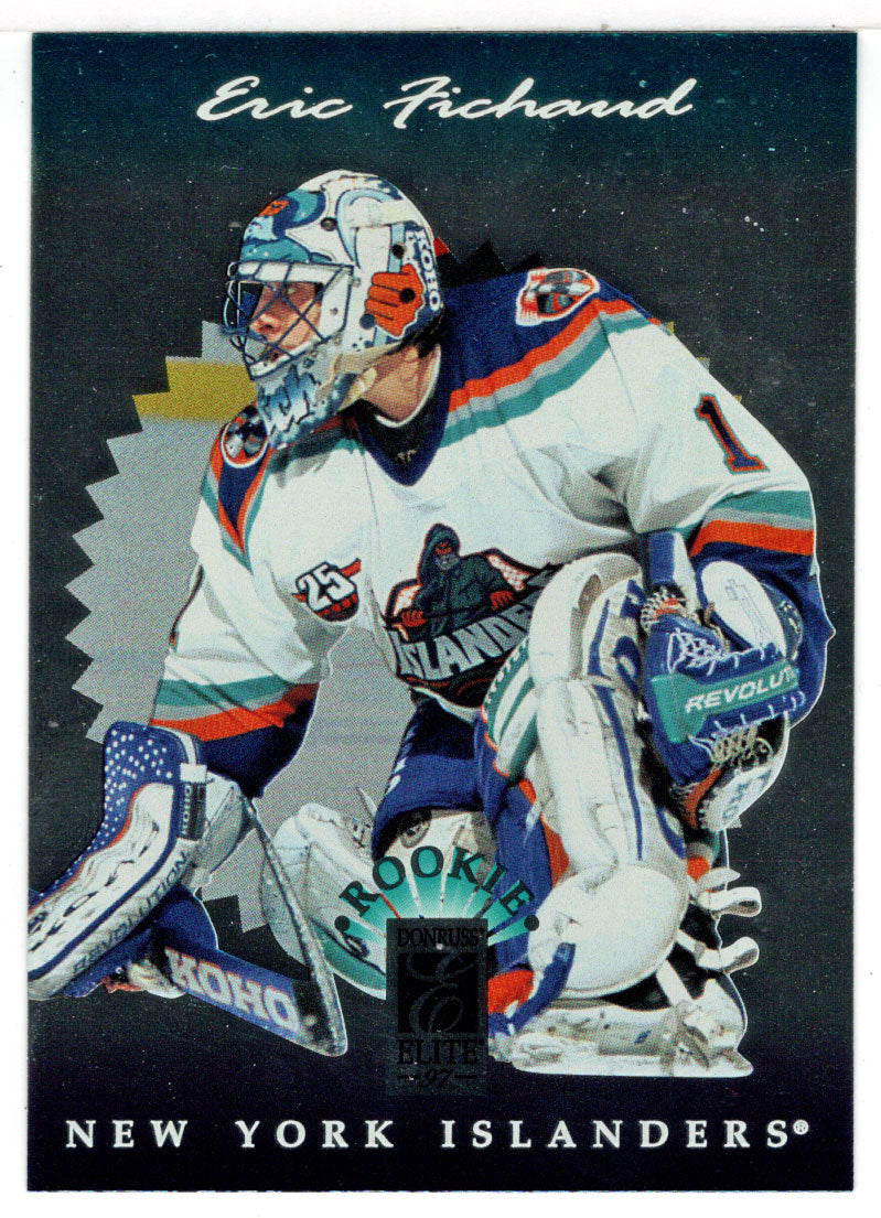 Eric Fichaud - New York Islanders (NHL Hockey Card) 1996-97 Donruss Elite # 132 Mint