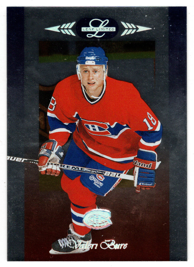 Valeri Bure - Montreal Canadiens (NHL Hockey Card) 1996-97 Leaf Limited # 62 Mint