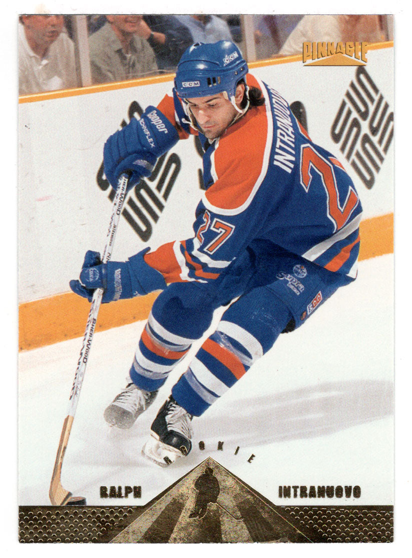 Ralph Intranuovo - Edmonton Oilers (NHL Hockey Card) 1996-97 Pinnacle # 237 Mint
