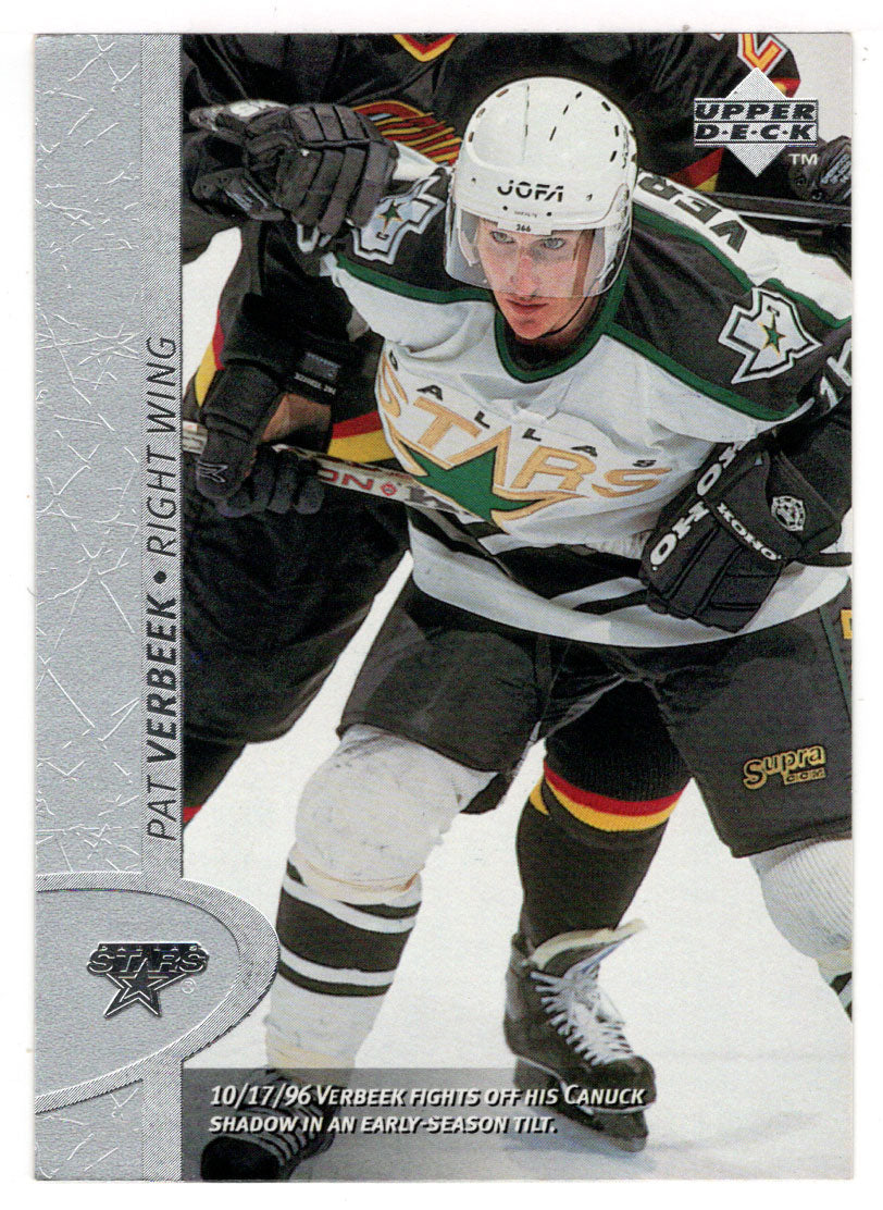 Pat Verbeek - Dallas Stars (NHL Hockey Card) 1996-97 Upper Deck # 249 Mint