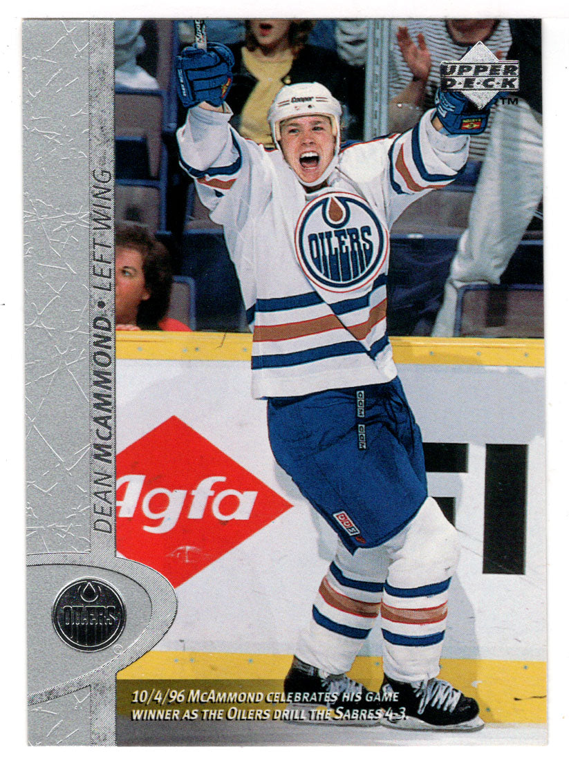 Dean McAmmond - Edmonton Oilers (NHL Hockey Card) 1996-97 Upper Deck # 257 Mint