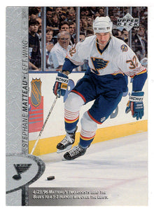 Stephane Matteau - St. Louis Blues (NHL Hockey Card) 1996-97 Upper Deck # 326 Mint