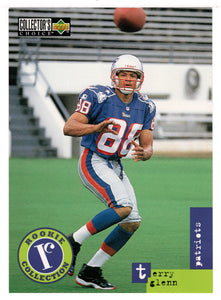 Terry Glenn - New England Patriots JUMBO 5" X 7" (NFL Football Card) 1996 Upper Deck Collector's Choice # U 18 Mint