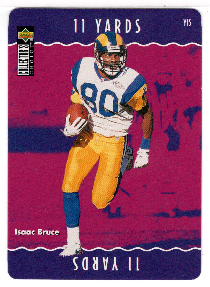 Isaac Bruce - St. Louis Rams - You Make The Play (NFL Football Card) 1996 Upper Deck Collector's Choice # Y 15 Mint
