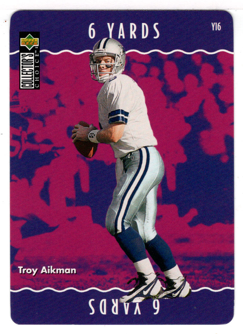 Troy Aikman - Dallas Cowboys - You Make The Play (NFL Football Card) 1996 Upper Deck Collector's Choice # Y 16 Mint