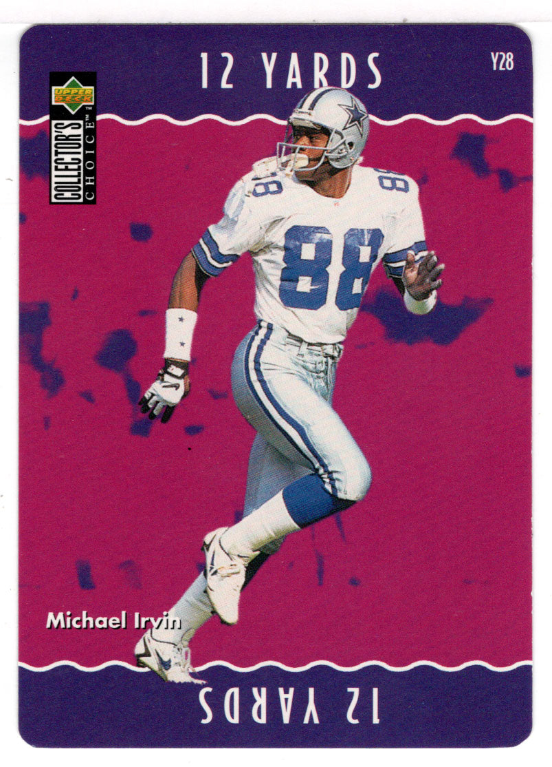 Michael Irvin - Dallas Cowboys - You Make The Play (NFL Football Card) 1996 Upper Deck Collector's Choice # Y 28 Mint