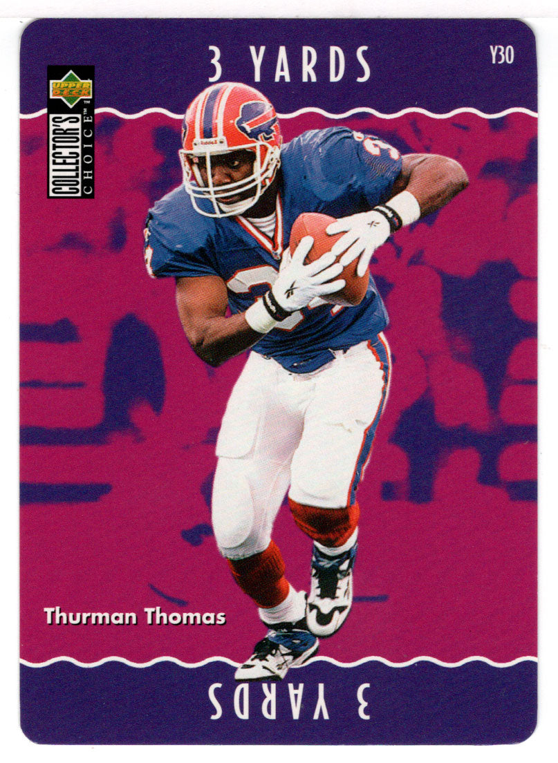 Thurman Thomas - Buffalo Bills - You Make The Play (NFL Football Card) 1996 Upper Deck Collector's Choice # Y 30 Mint