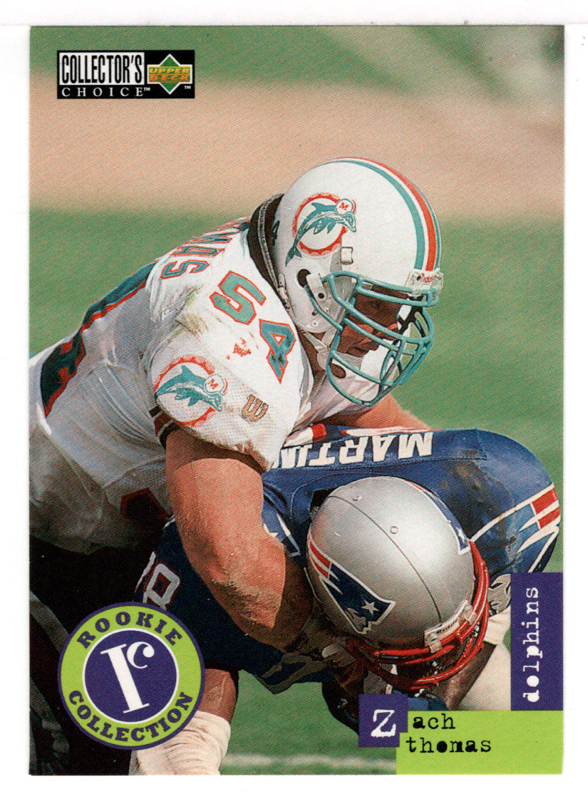 Zach Thomas RC - Miami Dolphins (NFL Football Card) 1996 Upper Deck Co –  PictureYourDreams