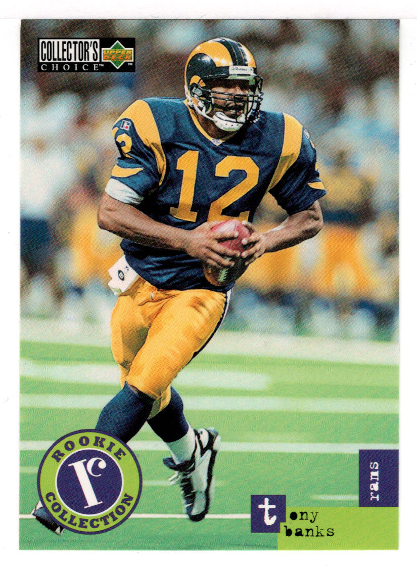 Tony Banks RC - St. Louis Rams (NFL Football Card) 1996 Upper Deck Collector's Choice Update # U 42 Mint
