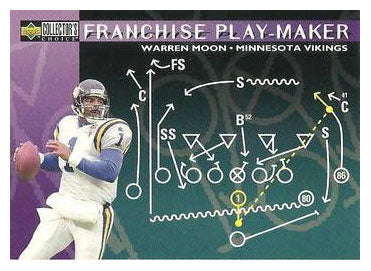 Warren Moon - Minnesota Vikings - Franchise Play-Maker (NFL Football Card) 1996 Upper Deck Collector's Choice Update # U 78 Mint