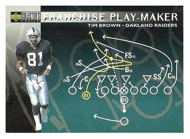 Tim Brown - Oakland Raiders - Franchise Play-Maker (NFL Football Card) 1996 Upper Deck Collector's Choice Update # U 82 Mint