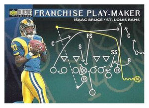 Isaac Bruce - St. Louis Rams - Franchise Play-Maker (NFL Football Card) 1996 Upper Deck Collector's Choice Update # U 85 Mint