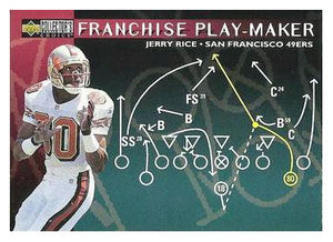 Jerry Rice - San Francisco 49ers - Franchise Play-Maker (NFL Football Card) 1996 Upper Deck Collector's Choice Update # U 87 Mint