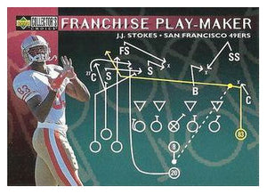 J.J. Stokes - San Francisco 49ers - Franchise Play-Maker (NFL Football Card) 1996 Upper Deck Collector's Choice Update # U 88 Mint