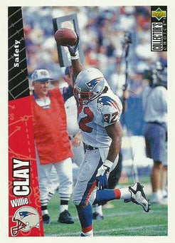Willie Clay - New England Patriots (NFL Football Card) 1996 Upper Deck Collector's Choice Update # U 109 Mint