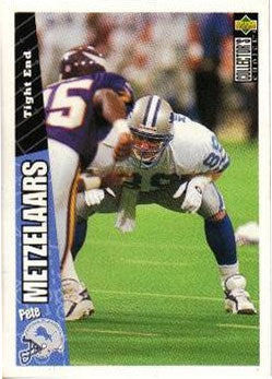 Pete Metzelaars - Detroit Lions (NFL Football Card) 1996 Upper Deck Collector's Choice Update # U 136 Mint