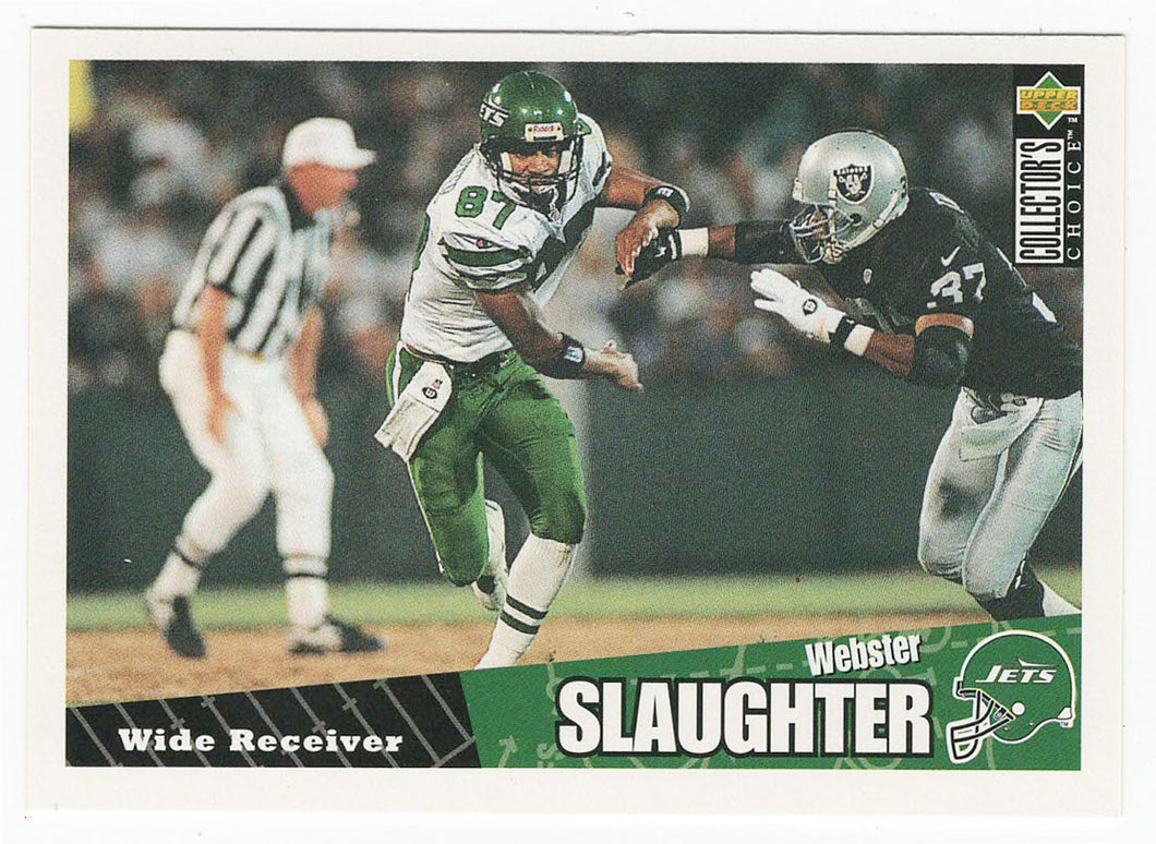 Webster Slaughter - New York Jets (NFL Football Card) 1996 Upper Deck Collector's Choice Update # U 149 Mint